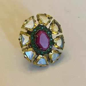 Sorrelli Hibiscus Statement Ring